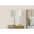 thumbnail image 7 of Noaman 27" Cream Ceramic Table Lamp with Ivory Linen Shade, 3-Way Rotary Switch, Modern Lighting for Living Room, Bedroom, or Office, 7 of 7