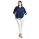 thumbnail image 5 of Blusa de manga 3/4 Roman Fashion /Tallas Extras, 2658 (Azul marino) azul marino 36, 5 of 6
