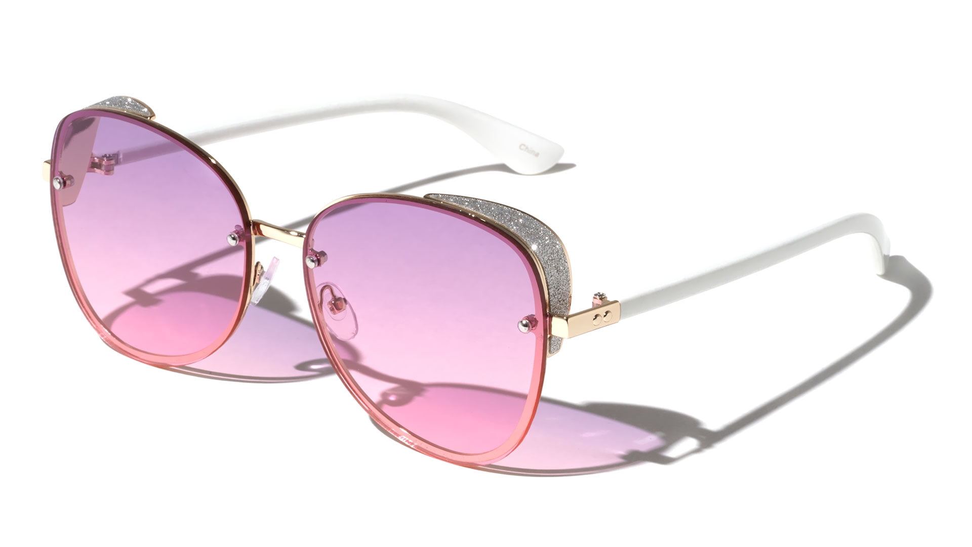 sunglasses with butterfly on side