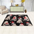 thumbnail image 3 of Dreamtimes Lightweight Soft Area Rugs 31x20 Inch, Dogs with Red Hats Floor Mat Doormat for for Rooms Entrance Hardwood Floor Living Room 2'7" x 1'8"） Nursery Rugs, 3 of 6