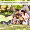 thumbnail image 3 of OULII Aluminum Alloy Small Outdoor Table Portable Camping Coffee Table 1 Set, 3 of 8