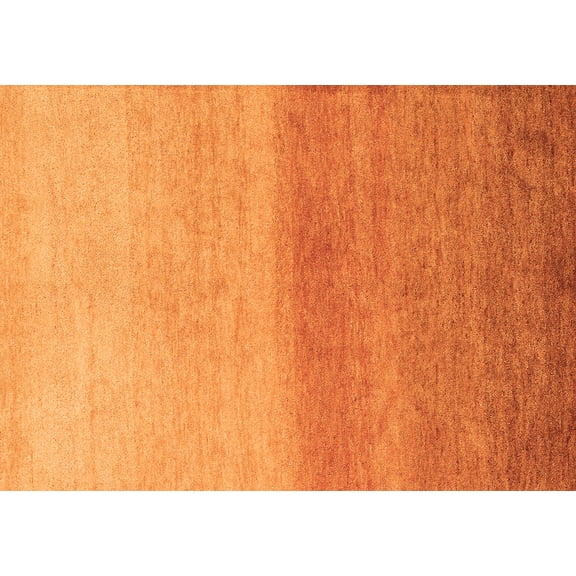 Ahgly Company Indoor Rectangle Abstract Orange Modern Area Rugs, 5' x 7'