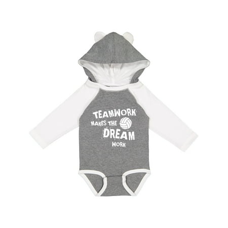 

Inktastic Volleyball Teamwork Gift Baby Boy or Baby Girl Long Sleeve Bodysuit