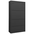 thumbnail image 3 of vidaXL Office Cabinet Anthracite 90x40x180 cm Steel, 3 of 5