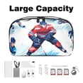 thumbnail image 3 of Ice Hockey Electronic Organizer Travel Case, Waterproof Oxford Cloth Storage Pouch Bag, Box with Cord Organizer Storage for Computer Cable Organizer, 5.9x9.44x3.14 in., 3 of 6