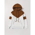 thumbnail image 2 of Hooded Knit Sweatshirt with Color Block, 2 of 5