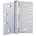 thumbnail image 5 of Design House 6-Pack 4.5" H x .625" Radius Square Butterfly Interior/Exterior Door Hinges, Brushed Chrome, 5 of 13