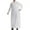 White, variant on Wyobmus Men's Muslim Robe Solid Color Middle Round Collar Robe Long Style Long Sleeve Pullover Long Shirt Fashion Casual Robe Black