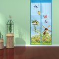 thumbnail image 3 of Cortinas magnéticas Pantalla de la puerta Cortina antimosquitos Mosquitera (Azul cielo JShteea Libre de BPA, 3 of 7