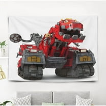 Dinotrux pattern wall hanging 50*60 inches high-quality peach skin velvet material classic and charming