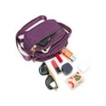 thumbnail image 5 of Gustave Nylon Crossbody Bag for Women Multi Pockets Shoulder Handbag Purse Trendy Lightweight Waterproof Casual Messenger Bags Satchel "Purple", 5 of 10
