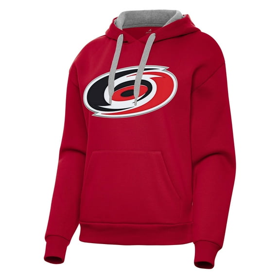 Women's Antigua Red Carolina Hurricanes Victory Pullover Hoodie