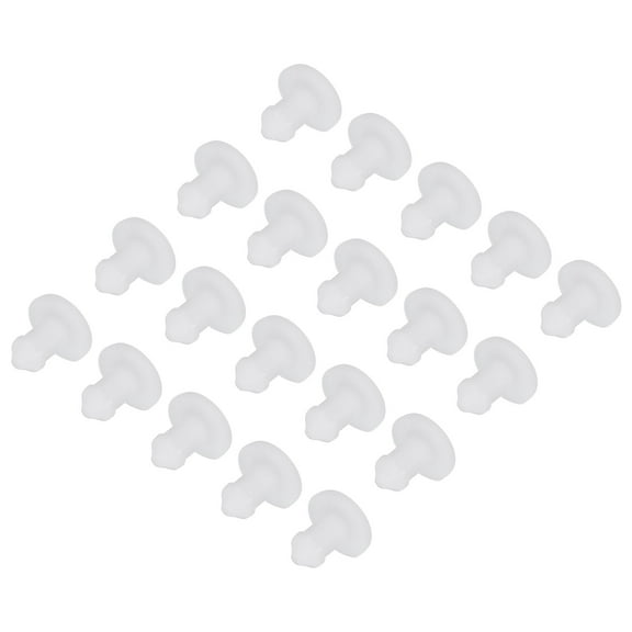 Silicone Snap in Locking Hole Plugs Panel Seal Cover for Kitchen Cabinet Furniture 2.5mm Diameter 20pcs