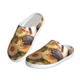 thumbnail image 2 of Lsque Cute Panda Sunflower Pattern Womens Comfort Cotton on Scuff With Memory Foam and Anti-skid Sole Slipper-39/40, 2 of 7