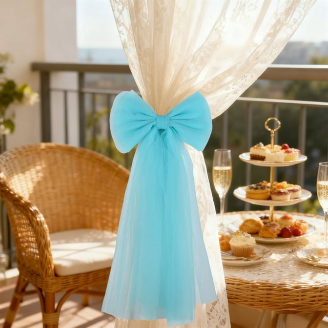 HIGERH Boucle de Rideau à Nœud / Embrasse Décorative à Nœud pour Rideaux / Déco de Fête de Vacances et Mariage / 20x50 cm / Plusieurs Couleurs