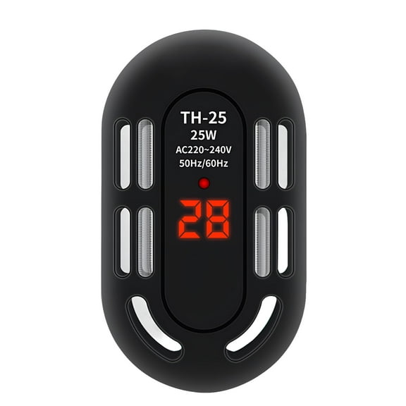 HIBIBUD Turtle Heating Rod Low Water Level Mini Ultra-Short Heater Automatic Constant Temperature Fish Tank Water Outage Heater Small, 25W