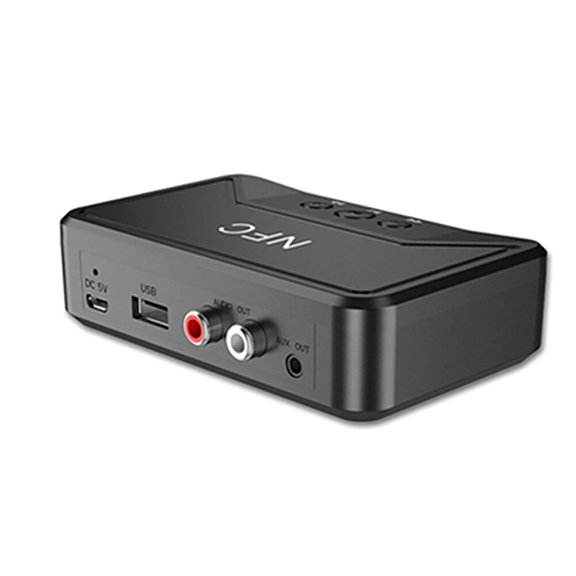 Receptor Bluetooth 5,0 inteligente NFC A2DP RCA AUX 3,5mm Jack adaptador inalámbrico para auriculares de altavoz de casa de coche