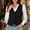 Black, variant on PRINxy Women's V Neck Single Breasted Tailored Slim Fit Suit Vest With Faux Pockets Cropped Outerwear For Office Work Beige M