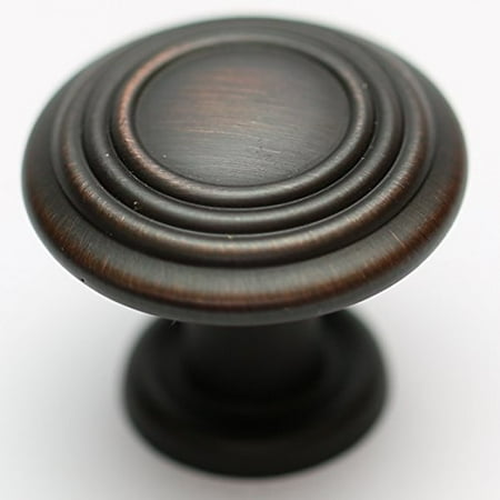 Flower Country Mushroom Knobs Cabinet - Hamilton Bowes Oil Rubbed Bronze Cabinet Hardware 1-1/4” Round Mushroom Modern Basic Knob - 1.25” Diameter – 1” Tall Modern Traditional