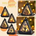 thumbnail image 3 of 4.5 Inch Halloween Lantern Spooky Halloween Decor Battery Operated Lantern Halloween Party Decor for Indoor Home Mantel Porch Shelf Display Single Piece, 3 of 3