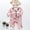 Pink, variant on Girls Sleepwear & Robes Baby Set for Kids – Satin Button Down Shirt Top and Silk Pajama Pants Adorable Cartoon Theme Sleepwear Outfit for Girls and Boys