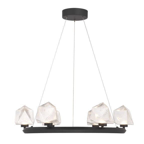 Savoy House 1-1237-6-89 Castello 6-Light Chandelier in Matte Black