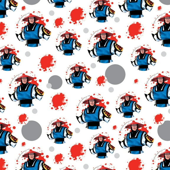 Mortal Kombat Klassic Raiden Character Premium Gift Wrap Wrapping Paper Roll