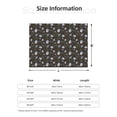 thumbnail image 5 of Yiaed Cosmic Print Blanket Throw Blanket Soft Cozy Flannel Blanket for Home Bed Sofa Couch Chair-40"x30", 5 of 6