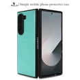 thumbnail image 2 of Vintage Case Designed for Samsung Galaxy Z Fold 6, PU Leather + PC Magsafe Folding Case Shockproof Classic Anti-drop Anti-Scratch Phone Cover Compatible with Samsung Galaxy Z Fold 6, Mint, 2 of 12