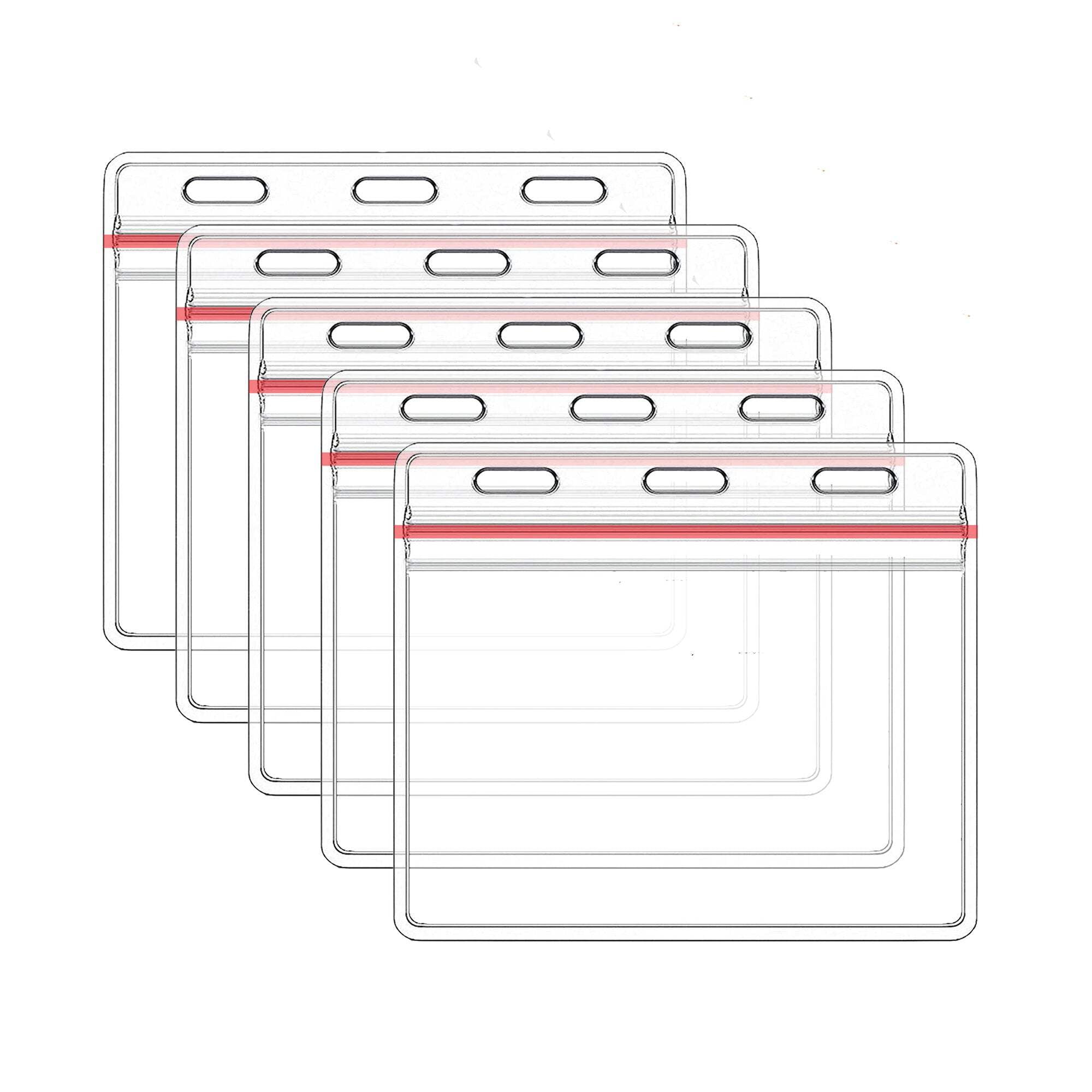 Mars Wellness Durable Badge & ID Holders, Leather Clear, 7.3 oz, 20-Pieces