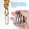 thumbnail image 3 of WHAMVOX 10Ud Mosquetón Con En Inoxidable Ideal Para Camping Y Senderismo, 3 of 6