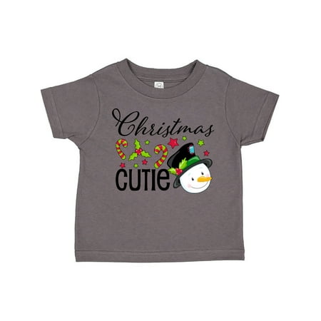 

Inktastic Christmas Cutie snowman Gift Toddler Boy or Toddler Girl T-Shirt