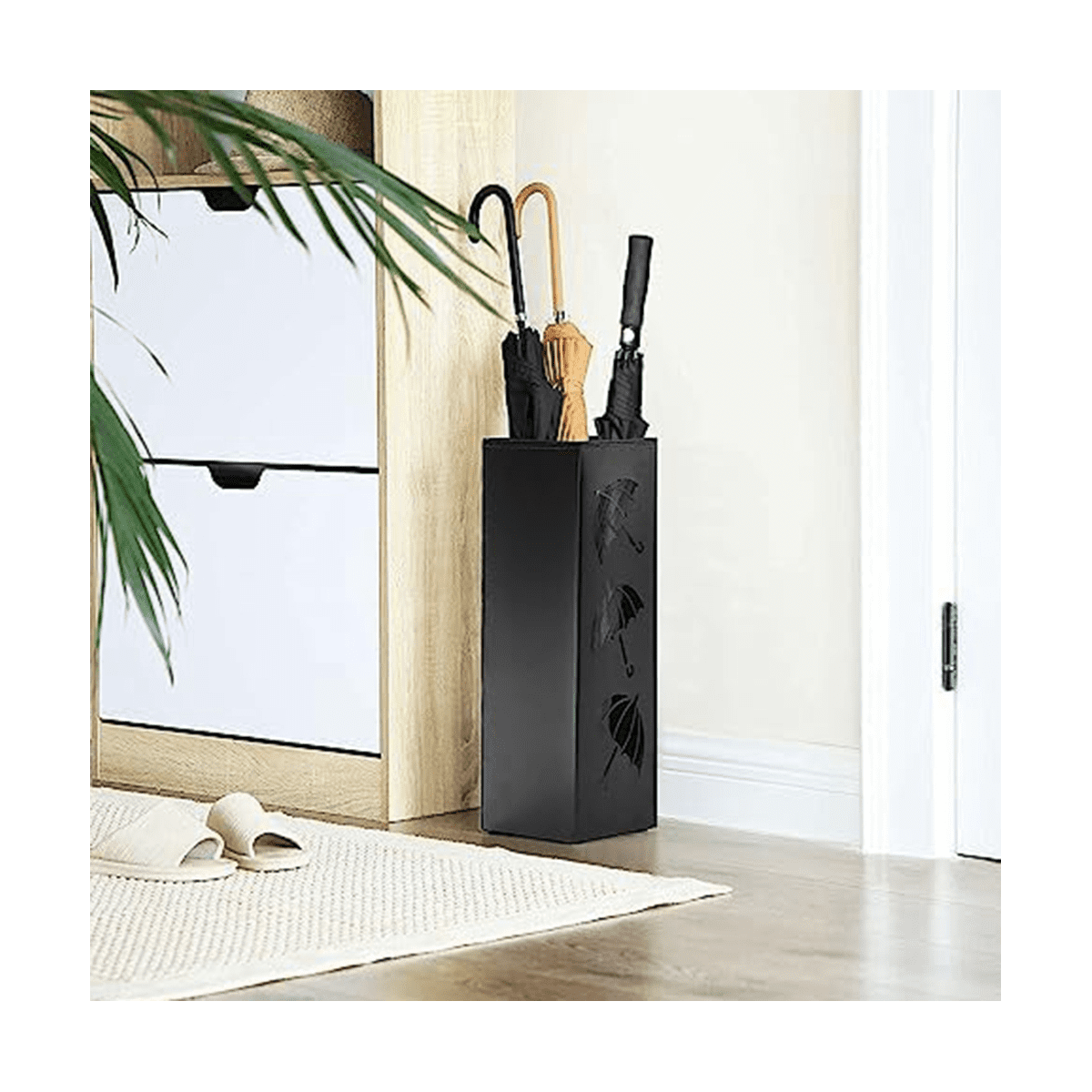 Metal Umbrella  Household Simple Square Round Umbrella Rack Lobby Moisture-Proof Umbrella Storage