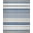 Blue Grey Ivory, Pattern 2, variant on ODIKA Striped Vintage Wool Kilim Asymmetric Guard Border Motifs Sriped for Home Office, Gaming Room, Under Desk, Non-Slip Chair-Friendly