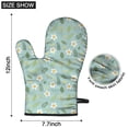 thumbnail image 3 of Pioneer Flower Floral Print Pattern Oven Mitt 2-Pack Set, Heat Resistant Kitchen Gloves, 7.7" X 12", 3 of 3