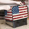 thumbnail image 7 of Sikiie Vintage American Flag Toaster Covers 2 Slice Dustproof Toaster Cover Bread Machine Cover, Dustproof Cover - 11.4" x 7.5" x 7.9", 7 of 7