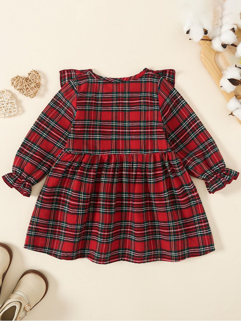white christmas dresses Cranberry Spice Flannel Mini Dress in Hunter Green S / Hunter-Green main image 0