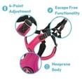 thumbnail image 4 of Gooby Escape Free Sport Harness - Black, Small - No Choke Step-in Patented Neoprene Small Dog Harness with Four-Point Adjustment - Perfect on The Go Dog Harness for Medium Dogs No Pul, 4 of 7