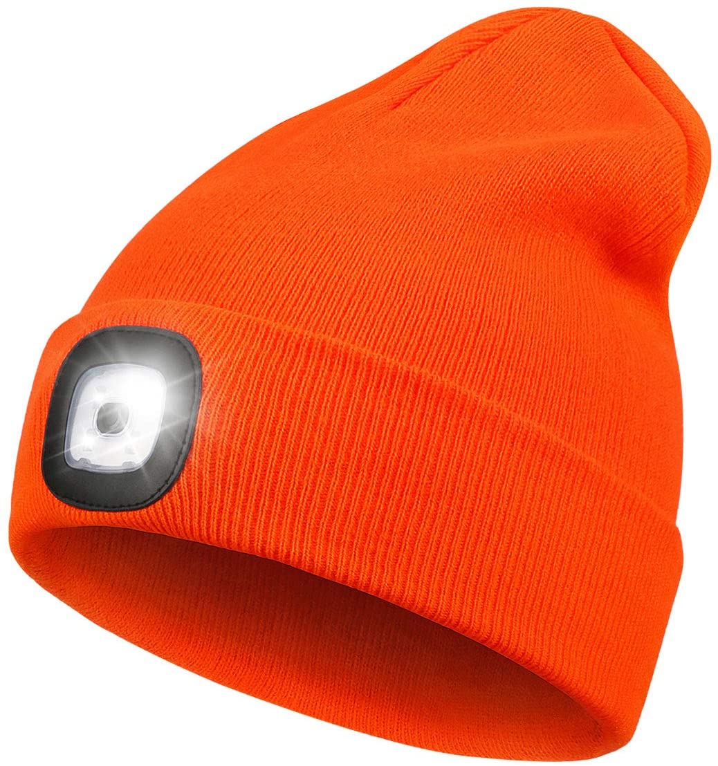 Unisex LED Beanie Headlamp, Knitted 
