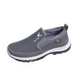 thumbnail image 2 of XIMIN Men's Slip-On Mesh Orthopedic Platform Sneakers with Fuzzy Lined Sports Breathable Loafers Boat Shoes Casual Comfy Non-Slip Walking Hiking Shoes, 2 of 8