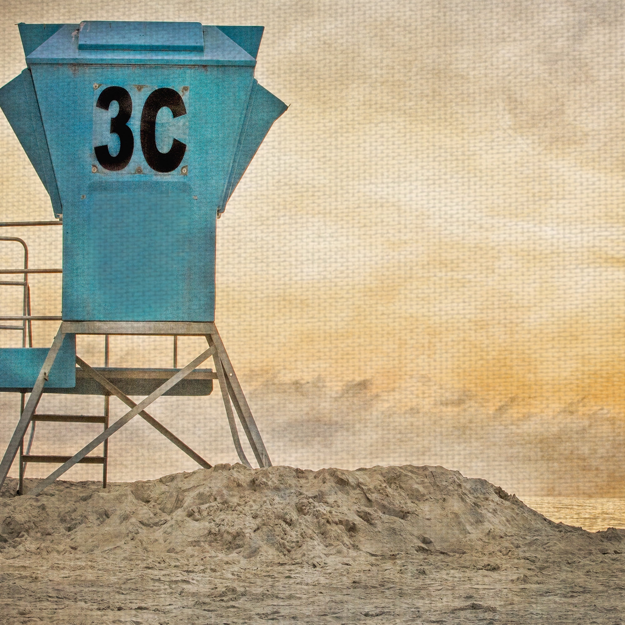 Masterpiece Art Gallery Beach Lifeguard Station by Lillis Werder Canvas Photo Art Print 30" x 40"