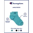 thumbnail image 5 of Champion Girls Lightweight Performance+ Kid Ankle Socks, 10 Pack, Sizes S–L, 5 of 5