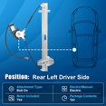 thumbnail image 4 of 748-512 Power Window Regulator with Motor Assembly Rear Left Driver Side Replacement for Honda Pilot 2003 2004 2005 2006 2007 2008 Window Lift Regulator, 4 of 5