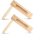 thumbnail image 1 of 2Pcs Traditional Wooden Matraca Ratchet Noise Maker for Castanet Early Education Musical Instrument,WOOD, 1 of 9