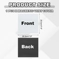 thumbnail image 2 of Uxcell Magnetic Vent Cover, Floor Wall Air Registers Covers Magnet Vent Blocker for Home RV HVAC Fireplace Furnace White 7.9 " x 7.9 ", 2 of 7