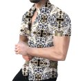 thumbnail image 3 of Camisas de lunares para hombre, camisas casuales de verano con estampado 3D, camisas de playa hawaianas, camisa de manga corta con solapa, ropa de calle para hombre y mujer, 3 of 5