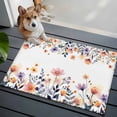 thumbnail image 3 of Spring Floral Entryway Rug 2'x3'&nbsp; Non Slip Front Door Mats, Elegant Flowers Farmhouse Botanical Entrance Rugs Indoor Outdoor Carpet, Washable Floor Mats Small Area Rug for Bedroom Kitchen, 3 of 8