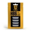 HeadBlade HB6 Refill Razor Blade Cartridges with Lubricating Strip, Six Blade Technology, 4 Count with 1 Adapter