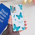 thumbnail image 1 of Funda de teléfono de silicona galvanizada cuadrada de mariposa para Samsung Galaxy A53, A52, A52S, A73, A33, A72, A32, 4G, 5G, A51, A71, A12, A22 Fivean unisex, 1 of 2