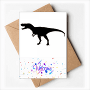 miniature dinosaur bs b Welcome Back Greeting Cards Envelopes Blank